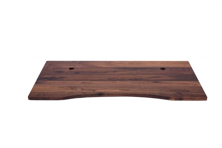 Black Walnut Wood Nature Edge Glued Office Table/Desk Top
