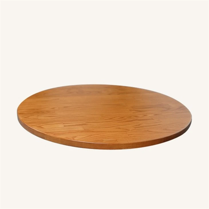 Ash Wood Butcher Block Dining Table Top in Cherry Color Supplier factory